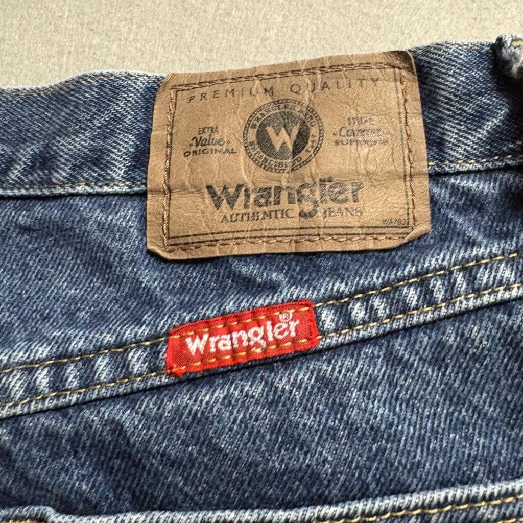 Wrangler Authentics Mens Jeans 30x30 Regular Fit Blue Denim 5-Pocket 96501MR