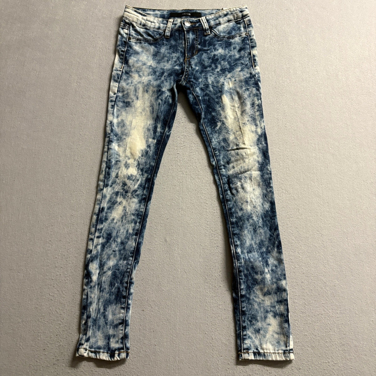 Joe's Jeans Girls Size 12 Acid Wash Blue Denim Skinny Jeans Stretch