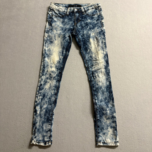 Joe's Jeans Girls Size 12 Acid Wash Blue Denim Skinny Jeans Stretch