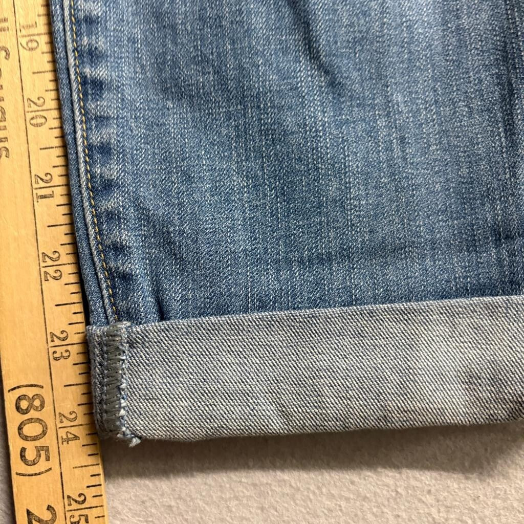 Treasure & Bond Boyfriend Jeans Womens 28 Distressed Cuffed Blue Denim