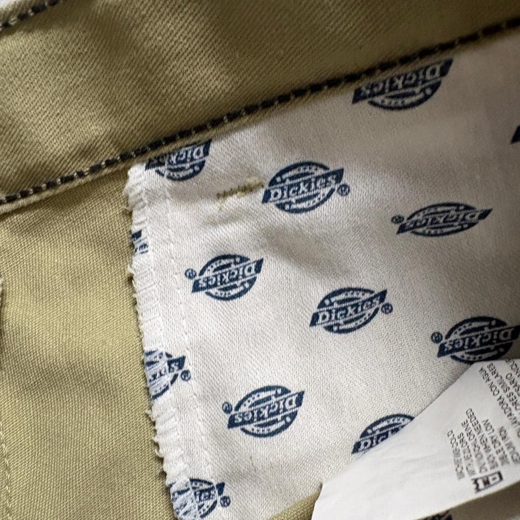 Dickies 874 Work Pants Mens 30x24 Khaki Tan Flat Front Twill Chino Slacks
