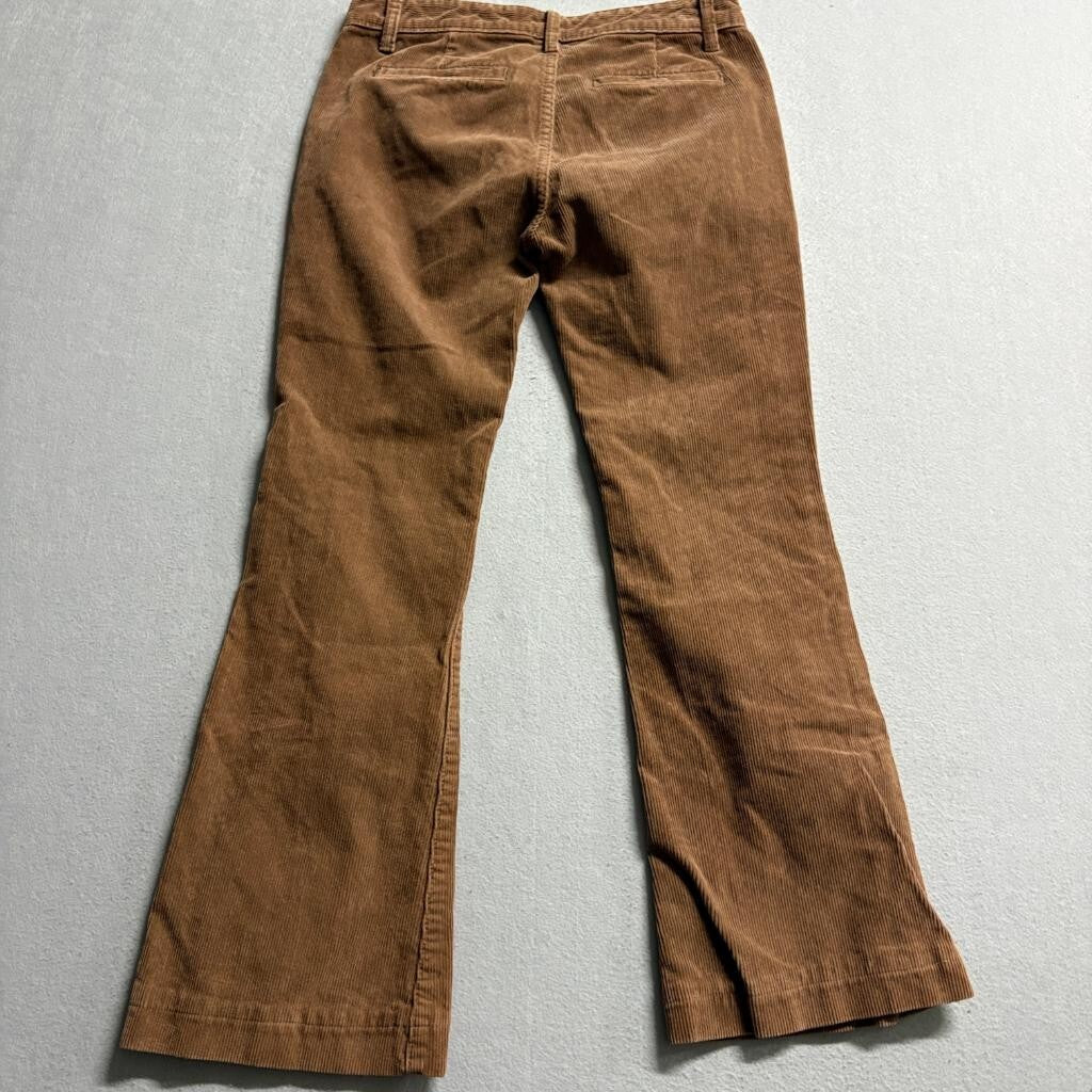 J Galt Brandy Melville Corduroy Flare Pants Womens Small Brown Low Rise Retro