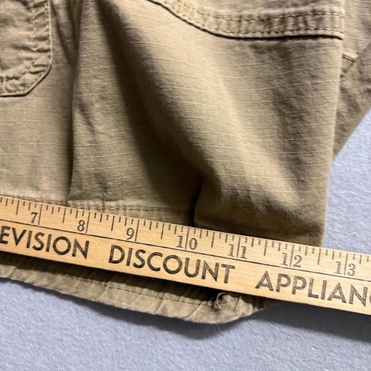 Wrangler Cargo Shorts Mens 44 Brown Cotton Blend Relaxed Fit Casual Outdoor