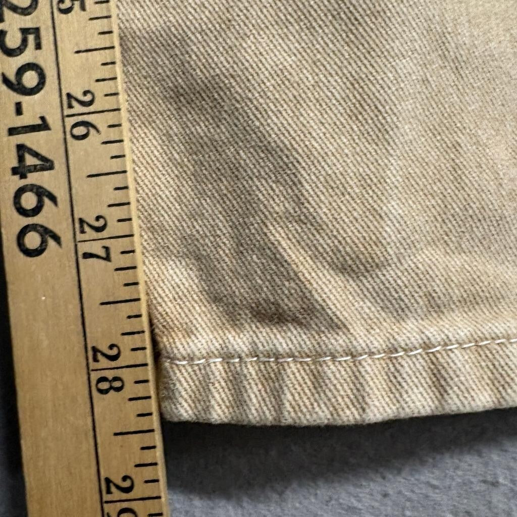 Shein Petite XXS Tan Brown Cargo Pants Womens Wide Leg High Rise Cotton Denim