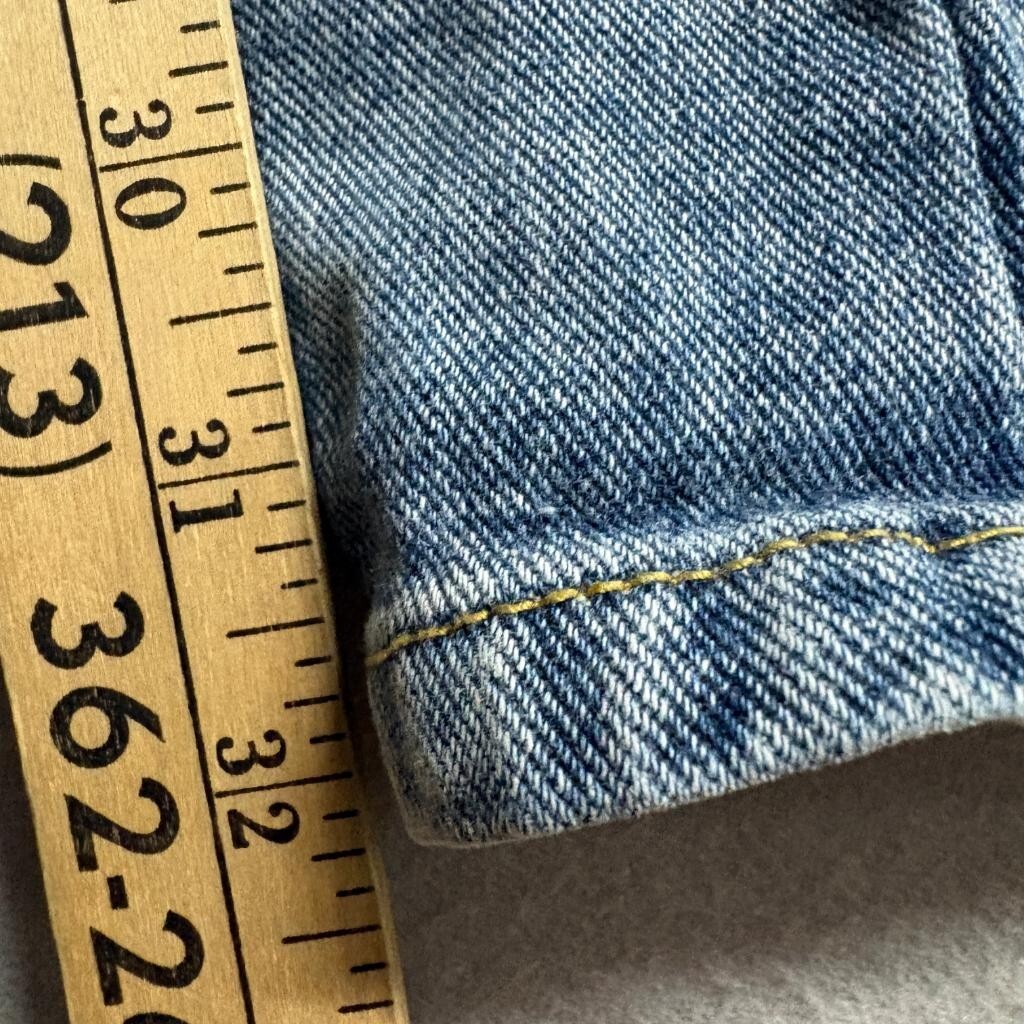 PrettyLittleThing High Rise Straight Leg Jeans Womens US 2 Blue Split Hem Ripped