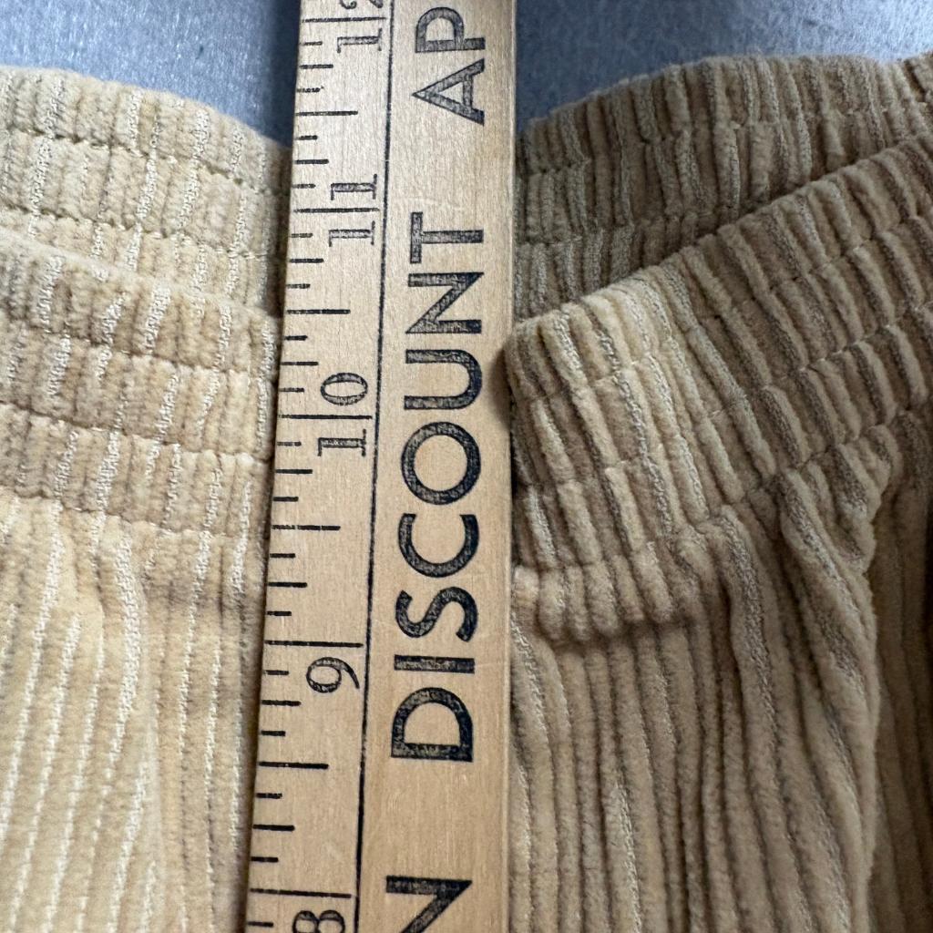Blair Corduroy Pants Womens Small Beige Tan Cotton Elastic Waist Straight Leg