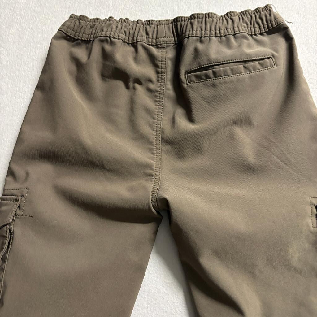 Public Supply NYC Cargo Jogger Pants Girls XL 18 Brown Stretch Utility Pockets
