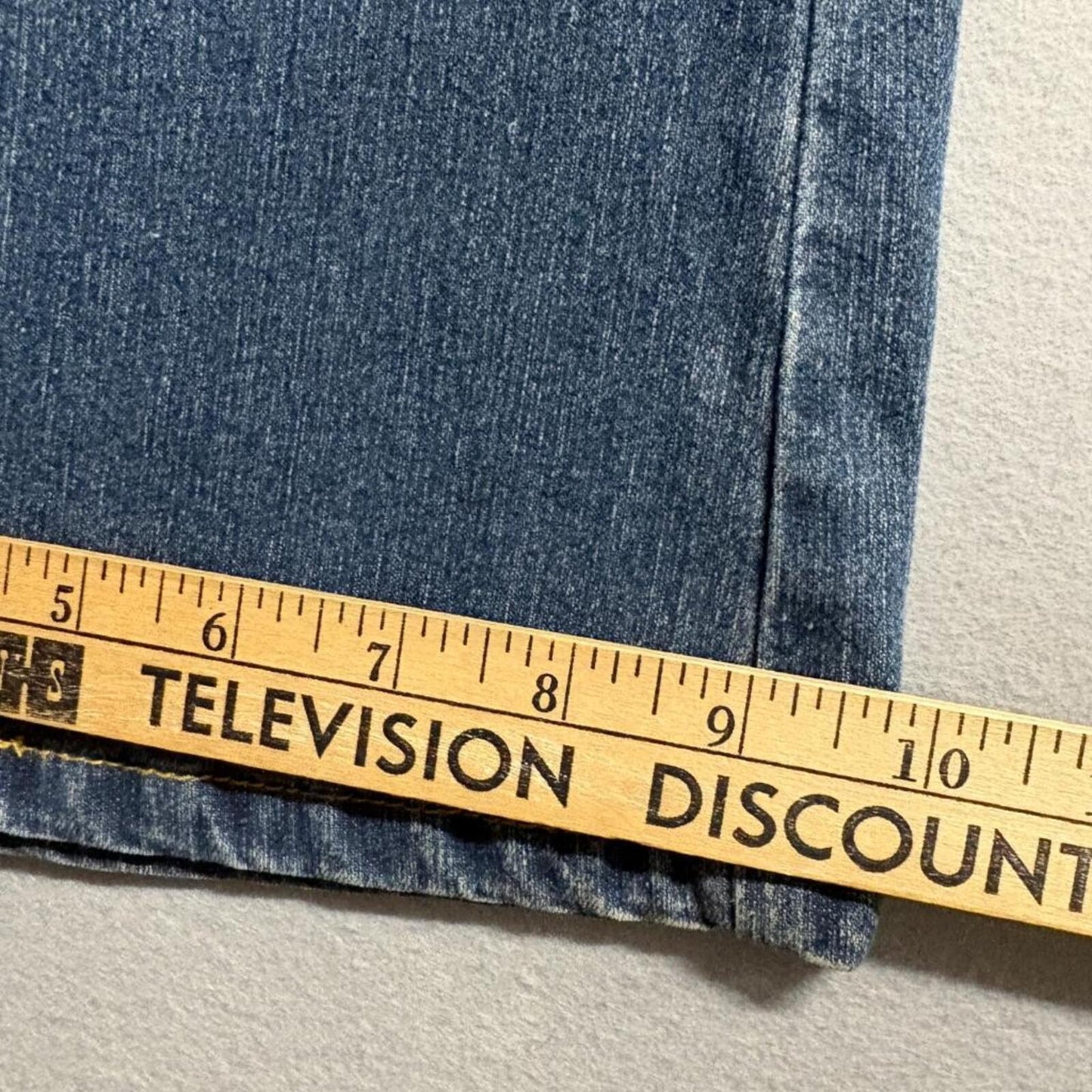 No Boundaries Juniors 13 Crop Jeans Blue Denim Stretch Capris Flap Pocket Y2K