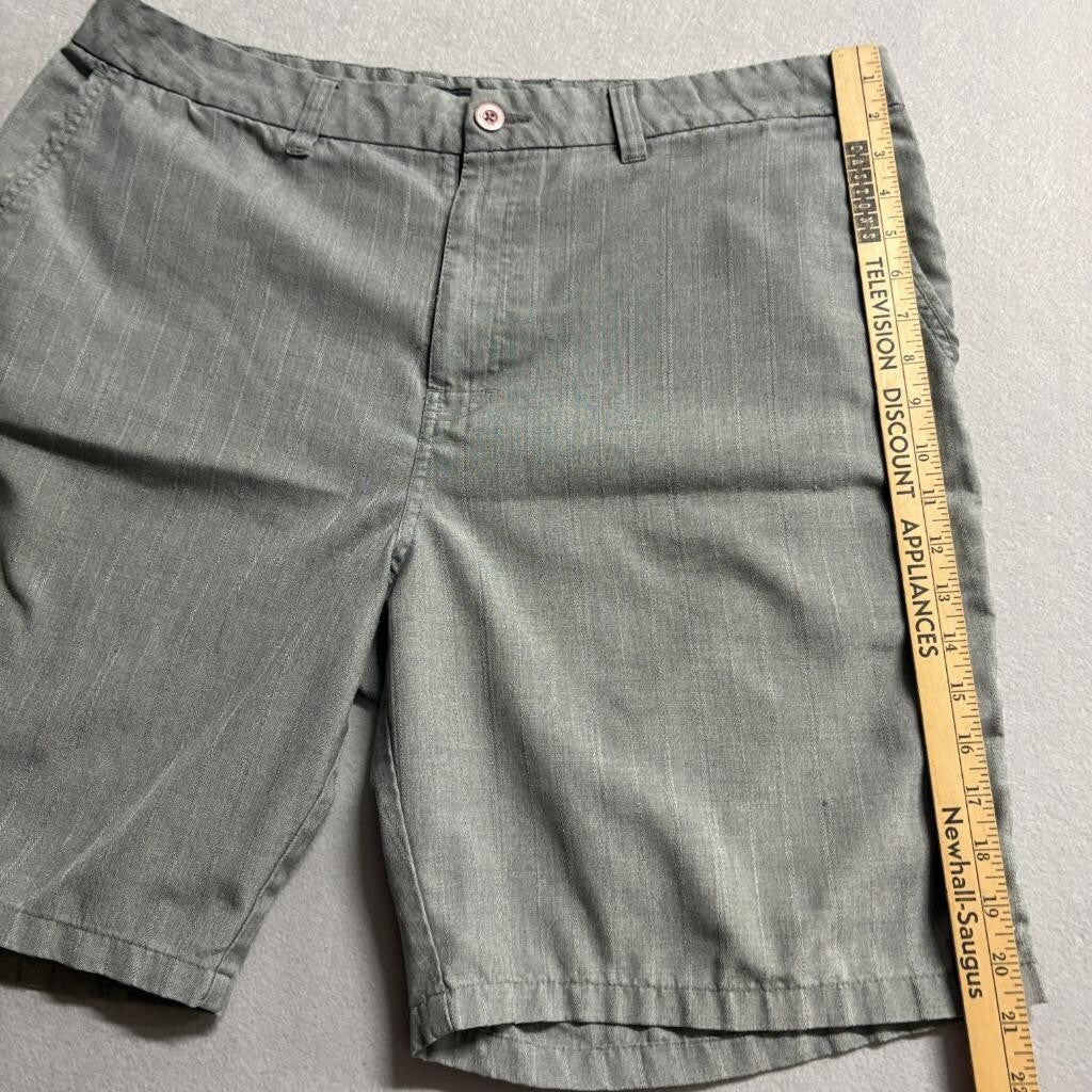 O'Neill Hybrid Shorts Mens 40 Gray Pinstripe Boardshorts Walkshorts Polyester