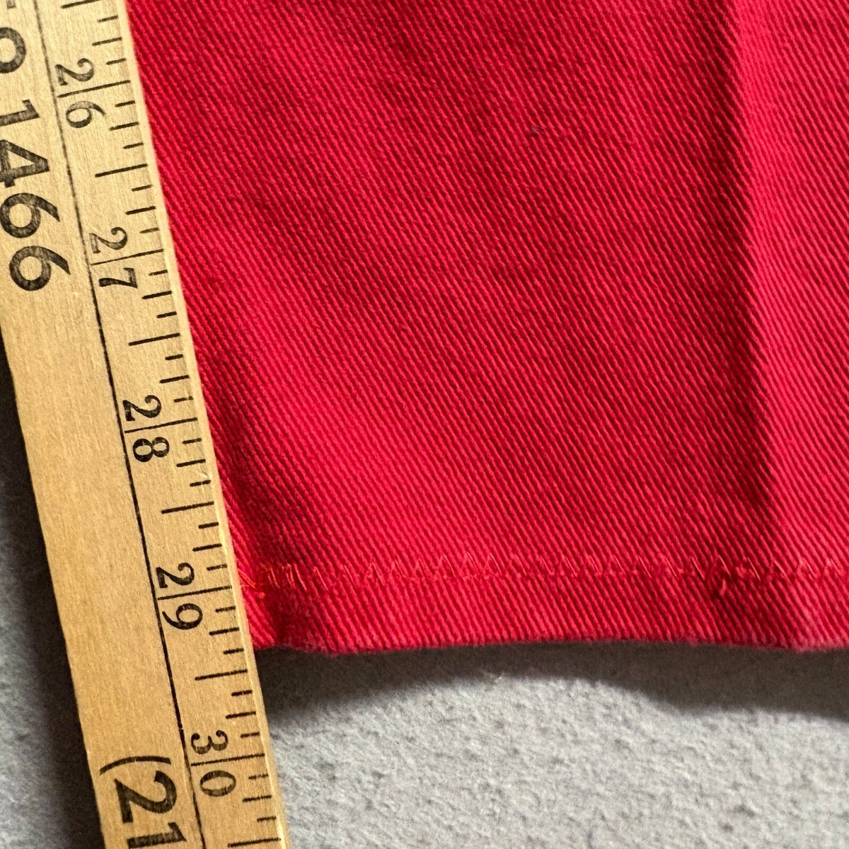 Urgent Gear Vintage 90s Red Denim Jeans Womens Size 34 High Rise Straight Leg