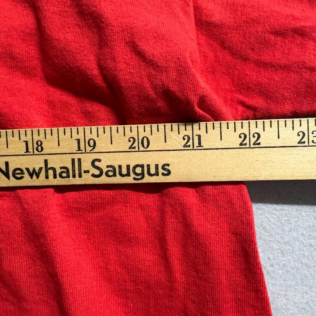 Vintage Delta Pro Weight Blank T-Shirt Mens XL Red Single Stitch Made in USA