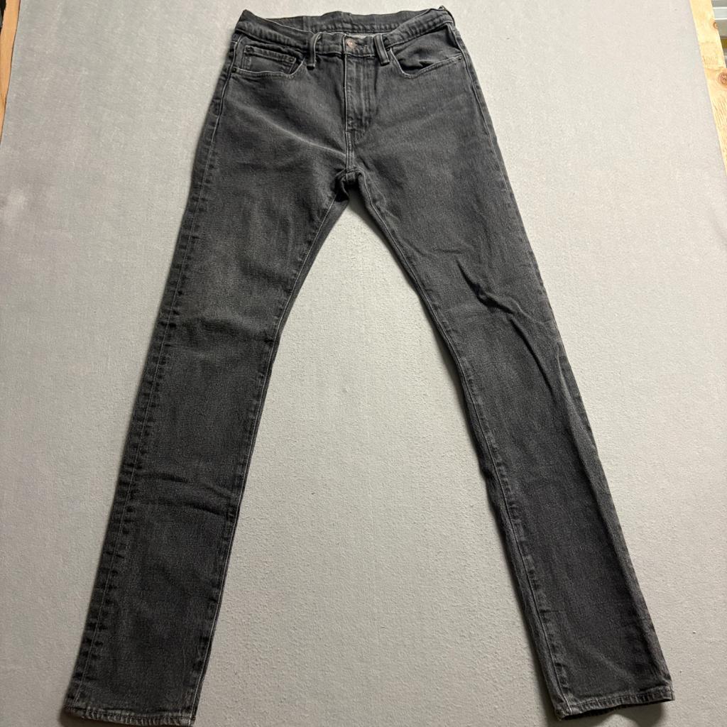 Levis 505 Regular Fit Jeans Mens 31x34 Gray Denim Stretch Straight Leg Pants