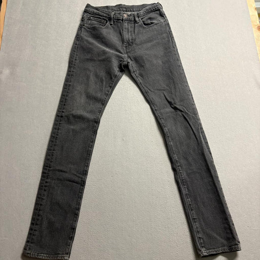 Levis 505 Regular Fit Jeans Mens 31x34 Gray Denim Stretch Straight Leg Pants