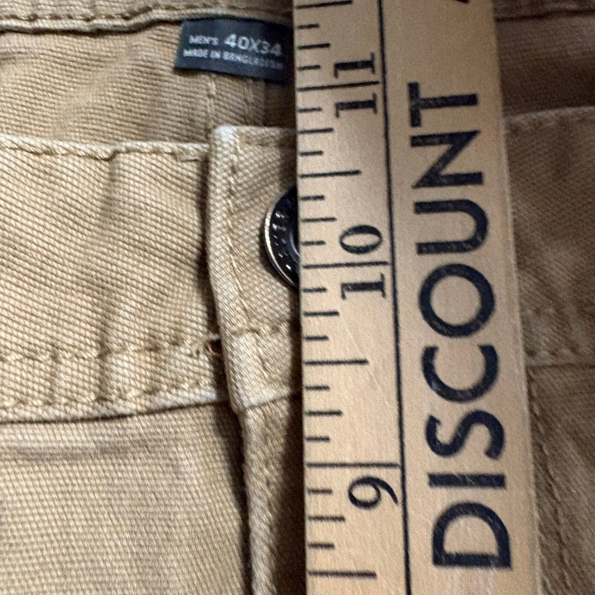 Eddie Bauer Mens 40x34 Relaxed Fit Canvas Painter Pants Brown Stretch Utility