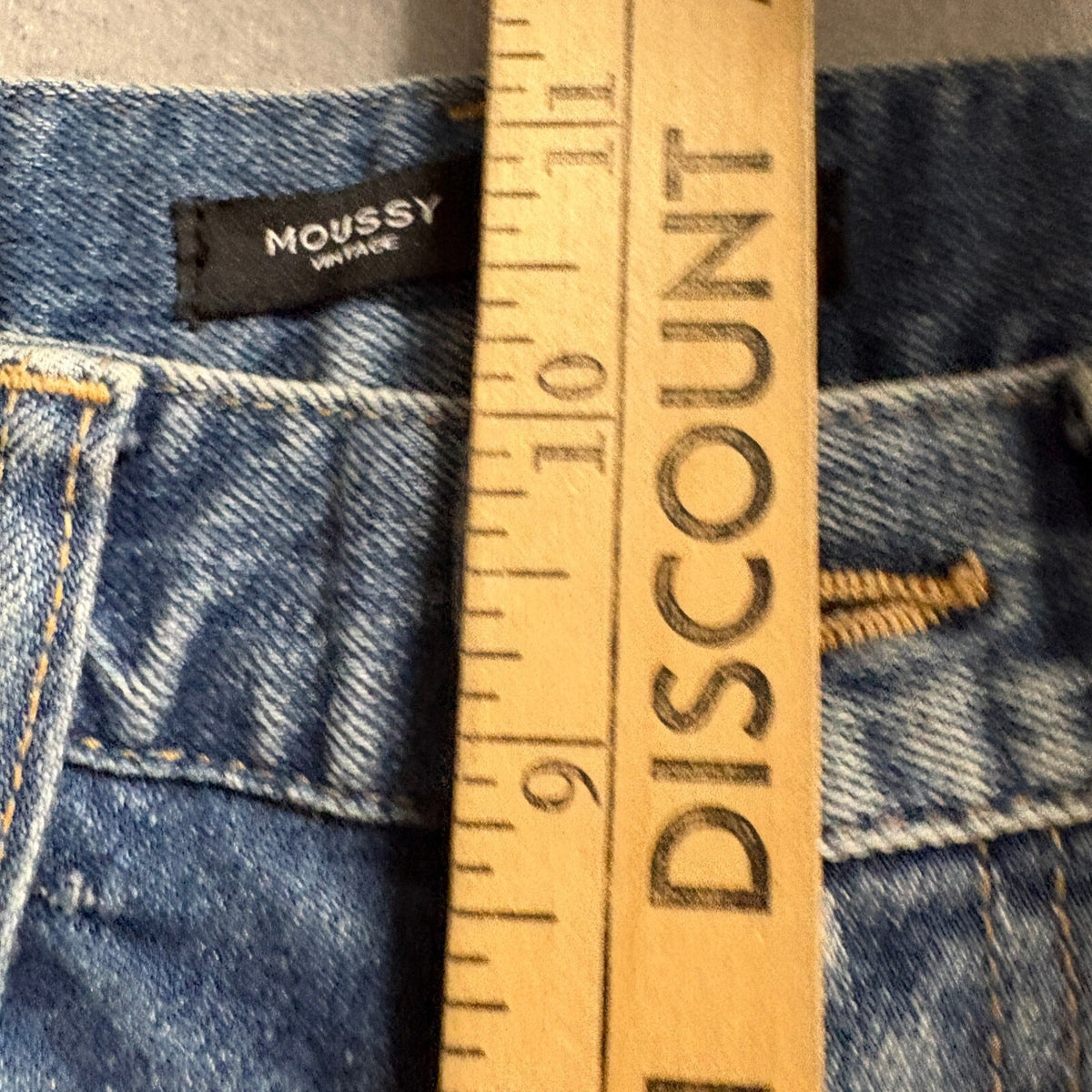 Moussy Vintage Barneys New York Jeans Womens 25 Distressed Blue Denim Japan Made