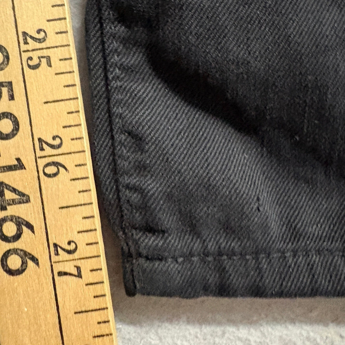Acquaverde Vintage Denim Womens Skinny Jeans Black Gold Zipper Ankle Size 26