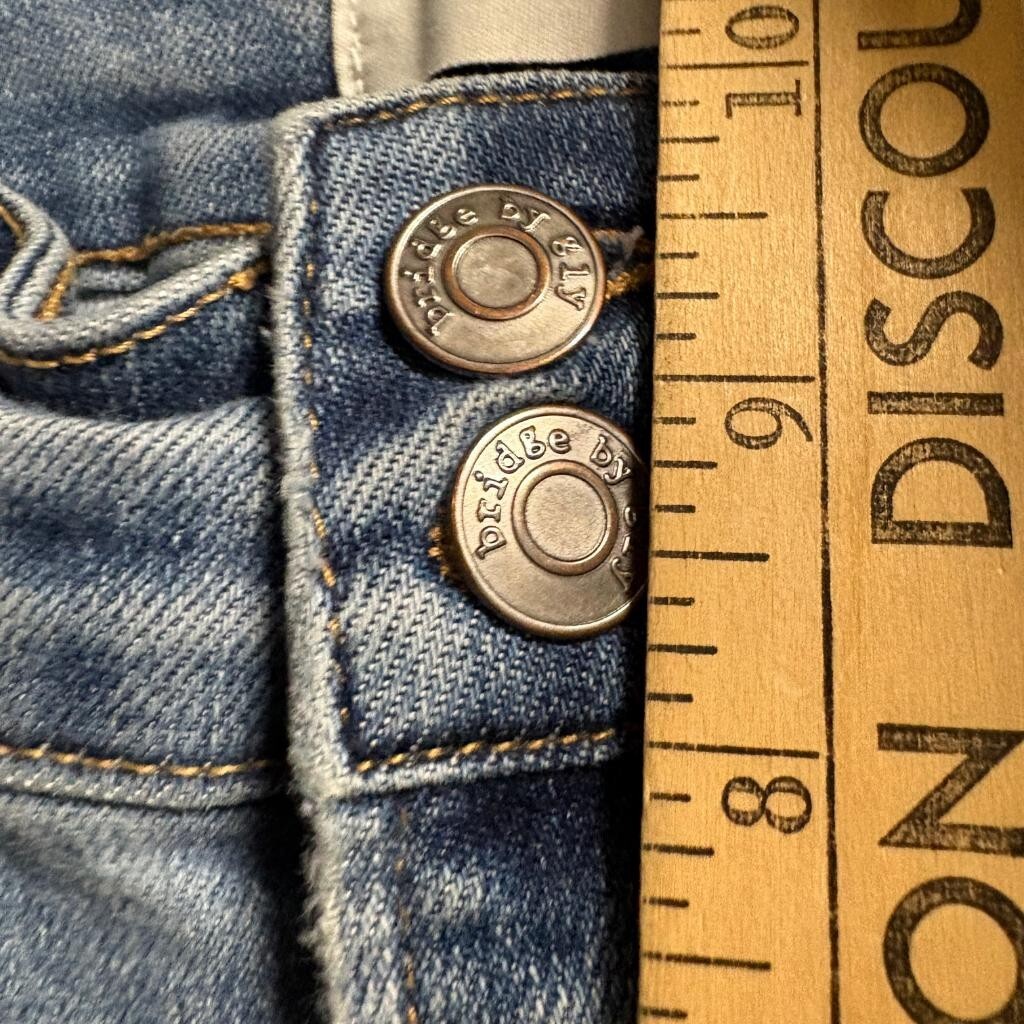 Bridge by Gly High Rise Flare Jeans Womens Size 29 Blue Denim Stretch BG5733R