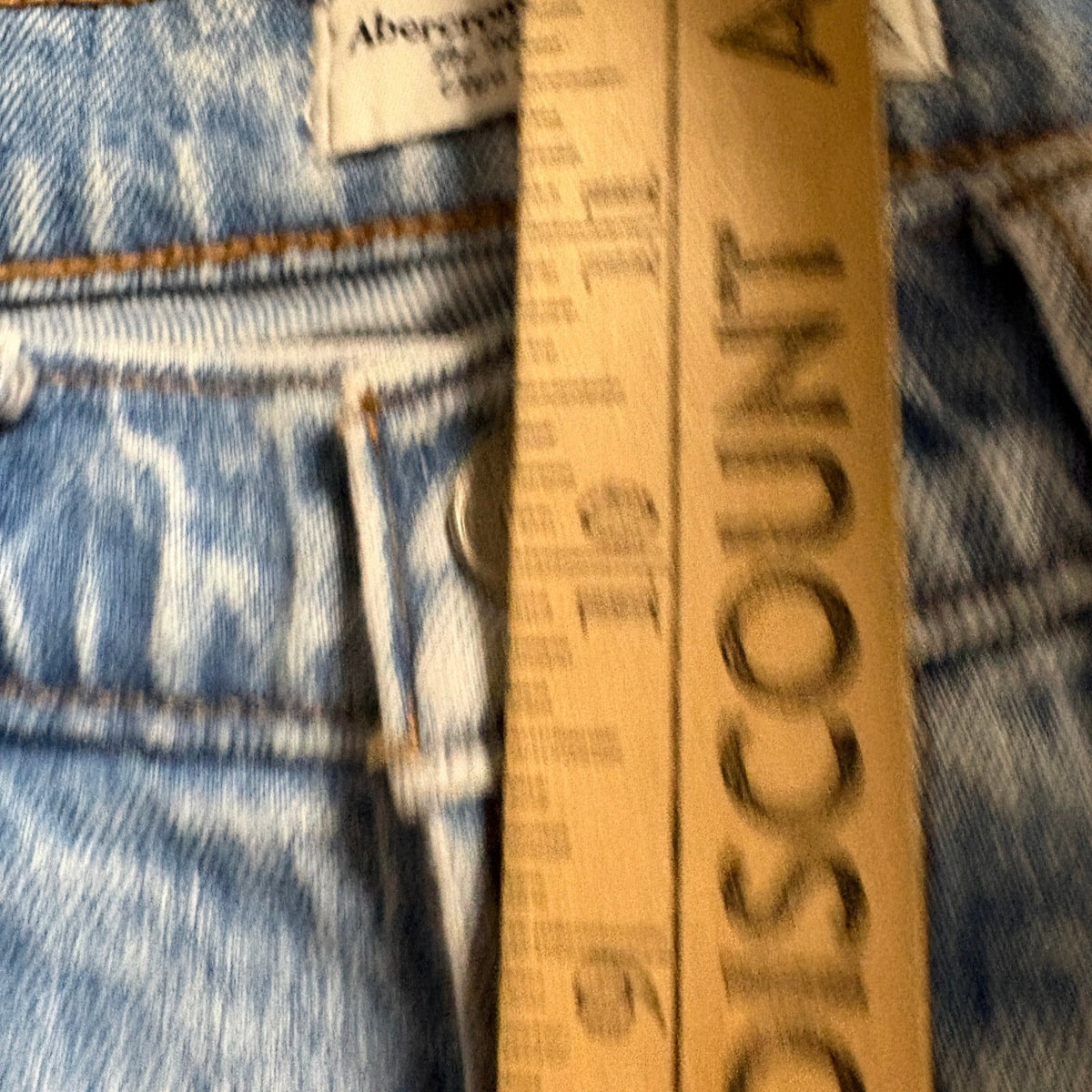 Abercrombie & Fitch Curve Love 90s Straight Ultra High Rise Jeans 25/0S Blue