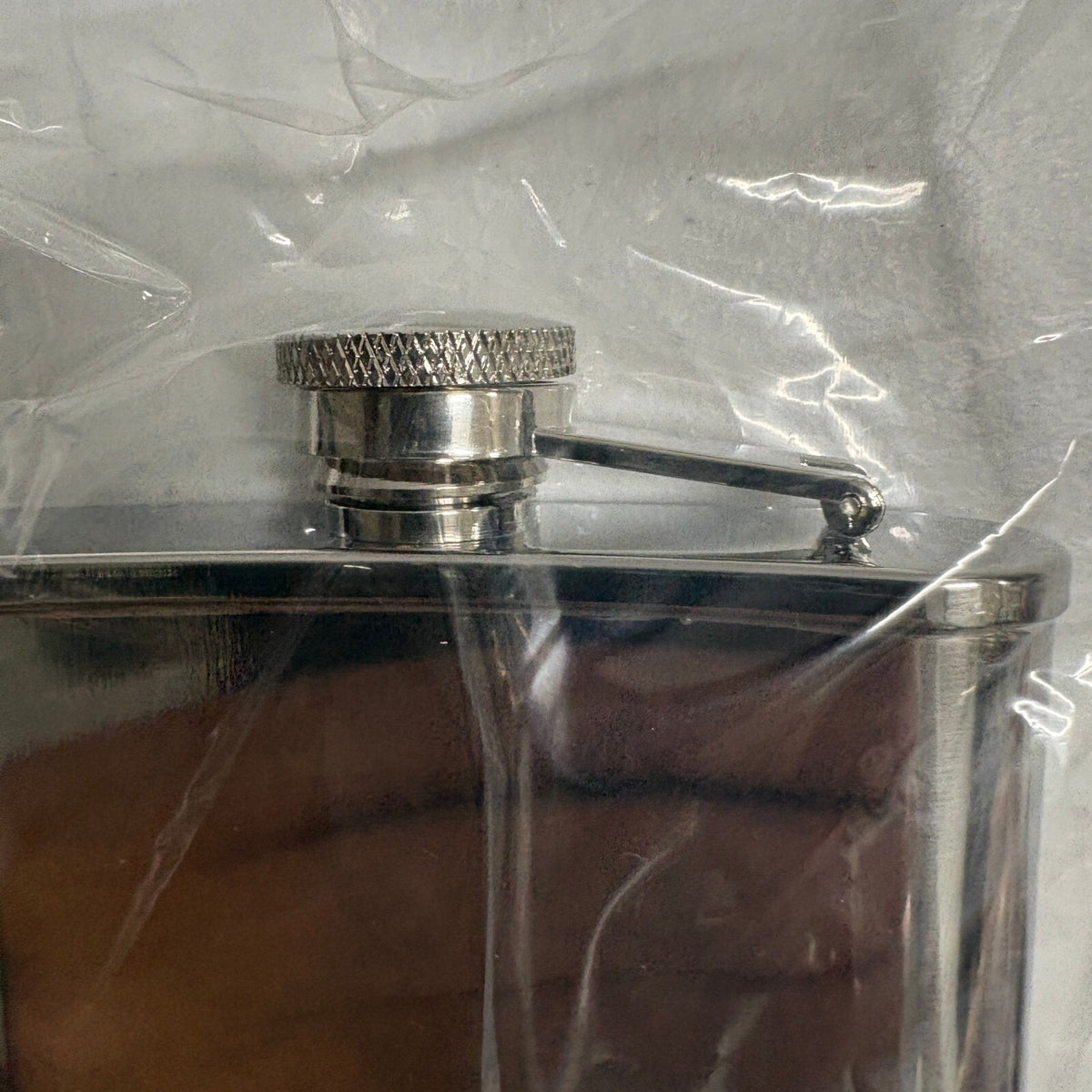 Stainless Steel Hip Flask 8 oz Silver Liquor Flask Pocket Flask NIB Boxed