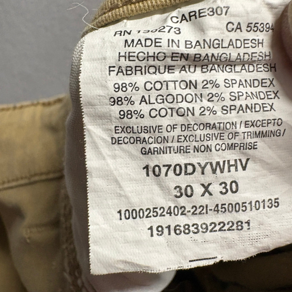 Wrangler Cargo Pants Mens 30x30 Tan Khaki Regular Taper Stretch Workwear Casual