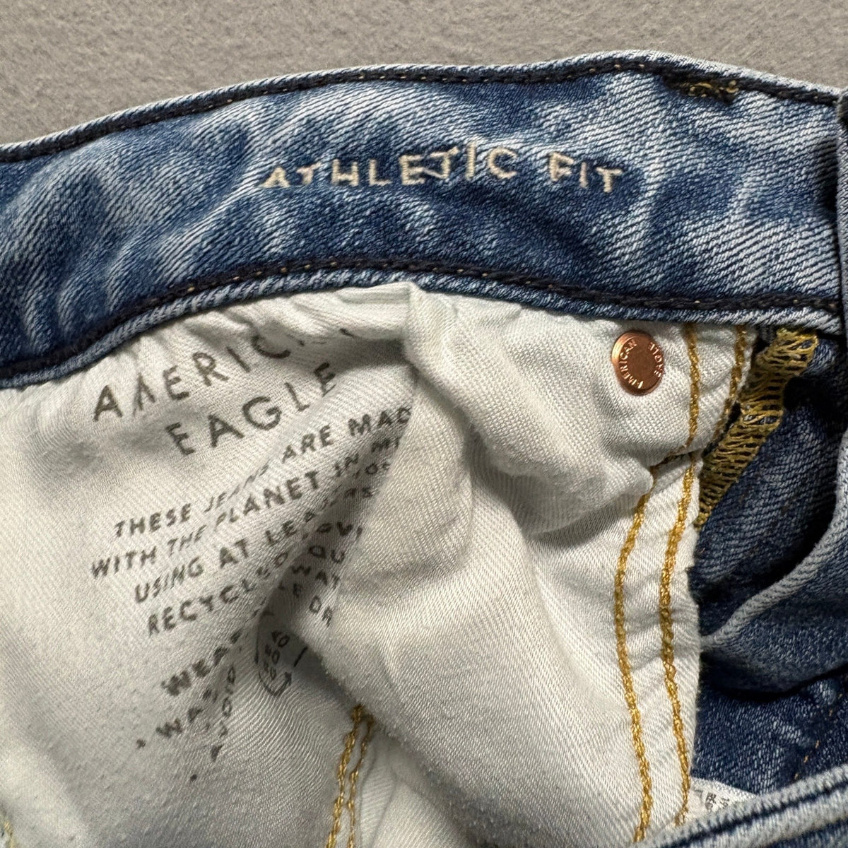 American Eagle Athletic Fit Jeans Womens 29x30 Blue Airflex+ Stretch Denim