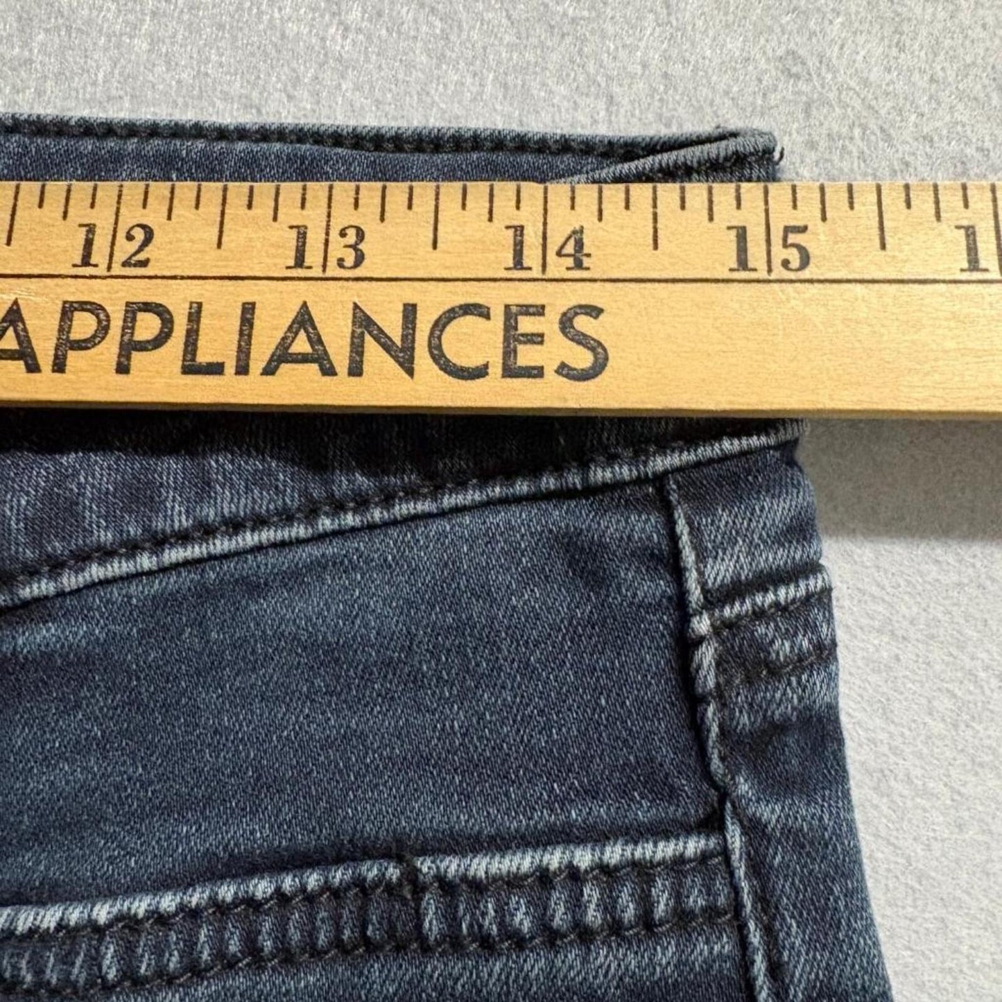 STS Blue Skinny Jeans Womens 27 Dark Wash Blue Denim Moto Zipper Accents Stretch