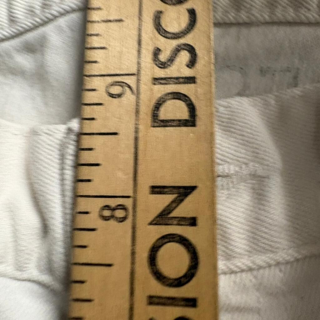 Moussy Vintage Skinny Jeans Womens 27 Off White Distressed Frayed Hem Stretch
