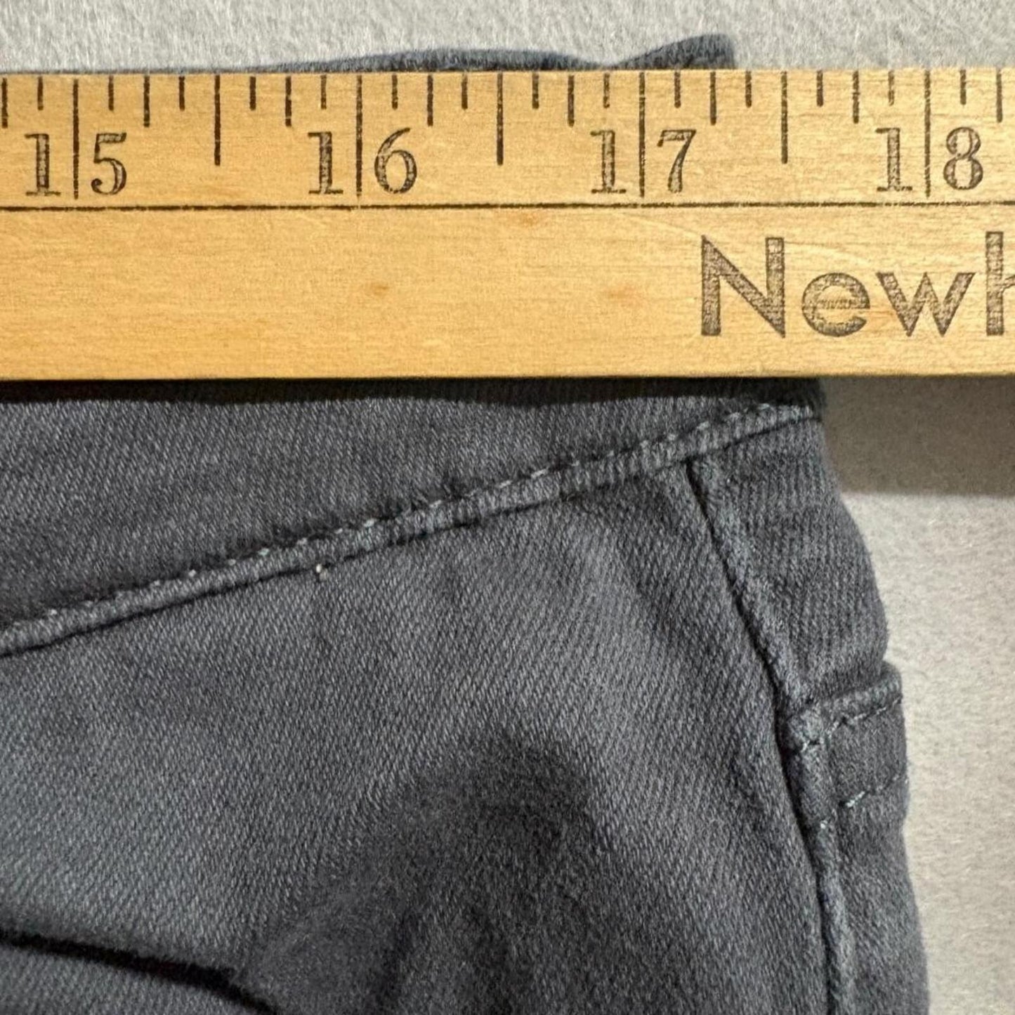 Wulful Mens Size 38 Gray Denim Jeans Straight Leg Casual Pants