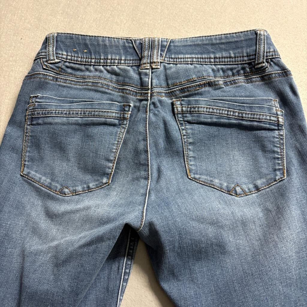 Democracy Ab Technology Skinny Jeans Womens 4 Blue Denim Stretch Mid Rise