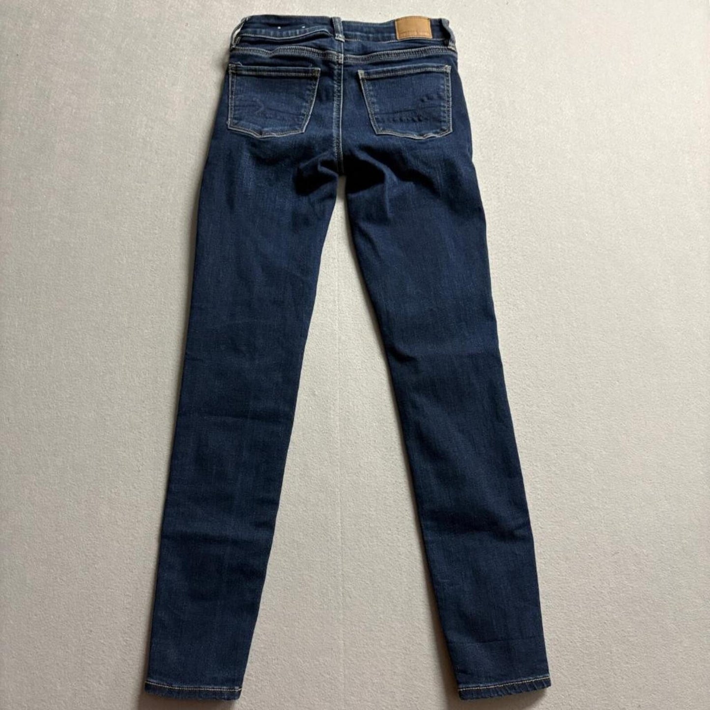 American Eagle Next Level Stretch Jegging Jeans Womens Size 0 Regular Dark Wash
