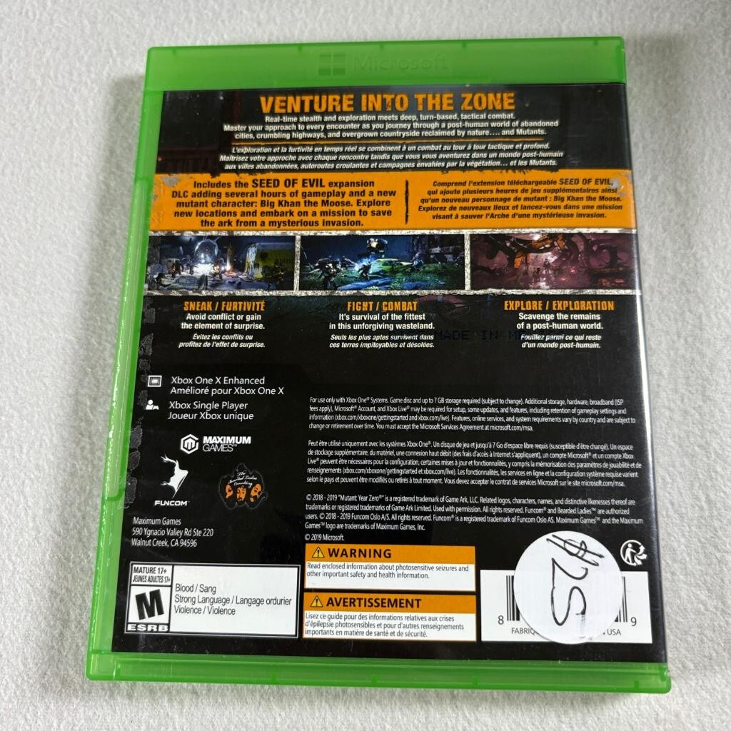 Mutant Year Zero Road to Eden Deluxe Edition Xbox One Game with Case