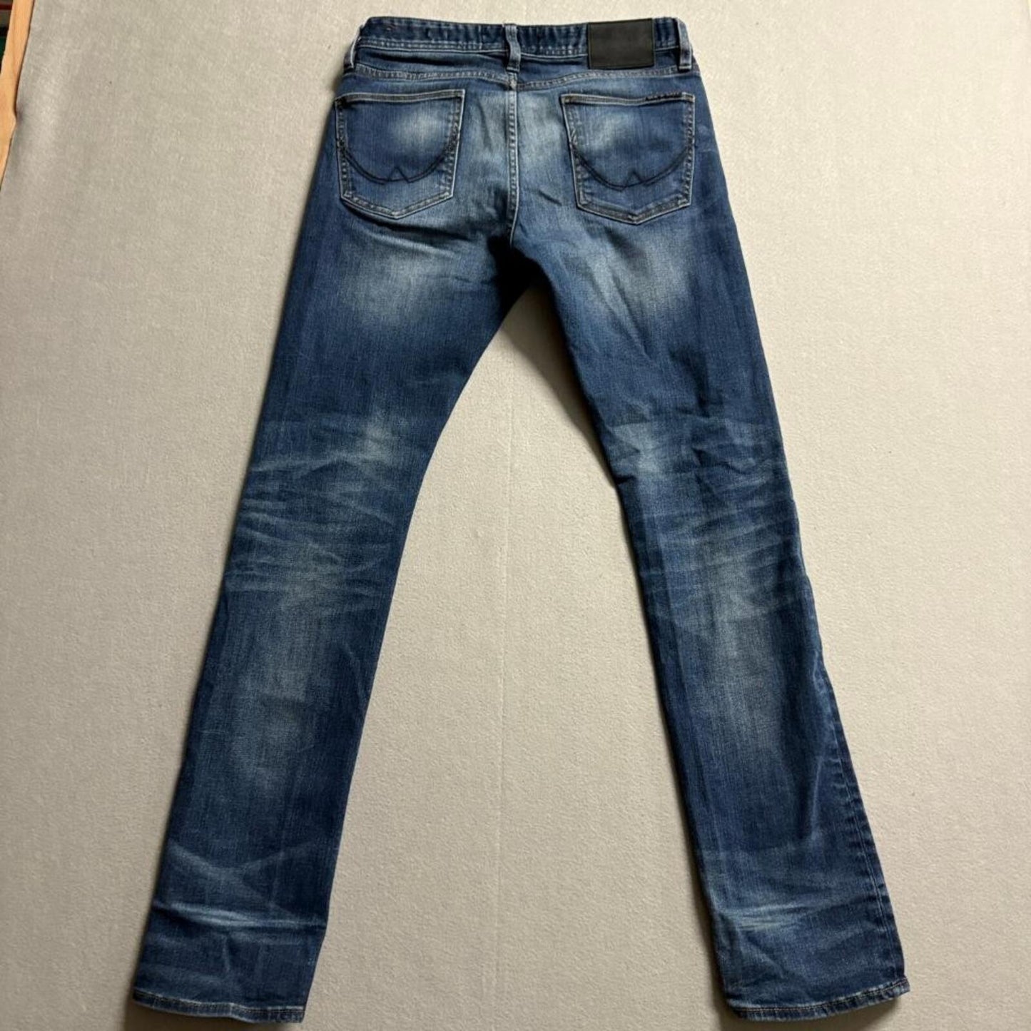 Superdry Mens Jeans 30x32 Slim Fit Blue Denim Copper Black Denim Corporal