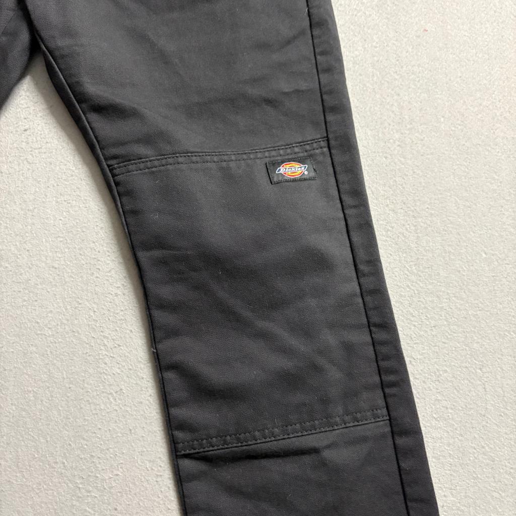 Dickies Skinny Straight Double Knee Pants Mens 31x30 Black Workwear WP811BK