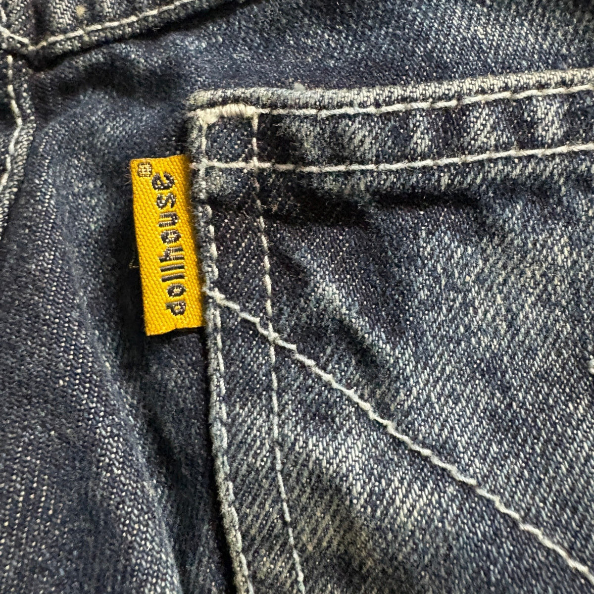 Dollhouse Flare Jeans Womens Size 1/2 Blue Denim Low Rise Y2K Vintage 100%