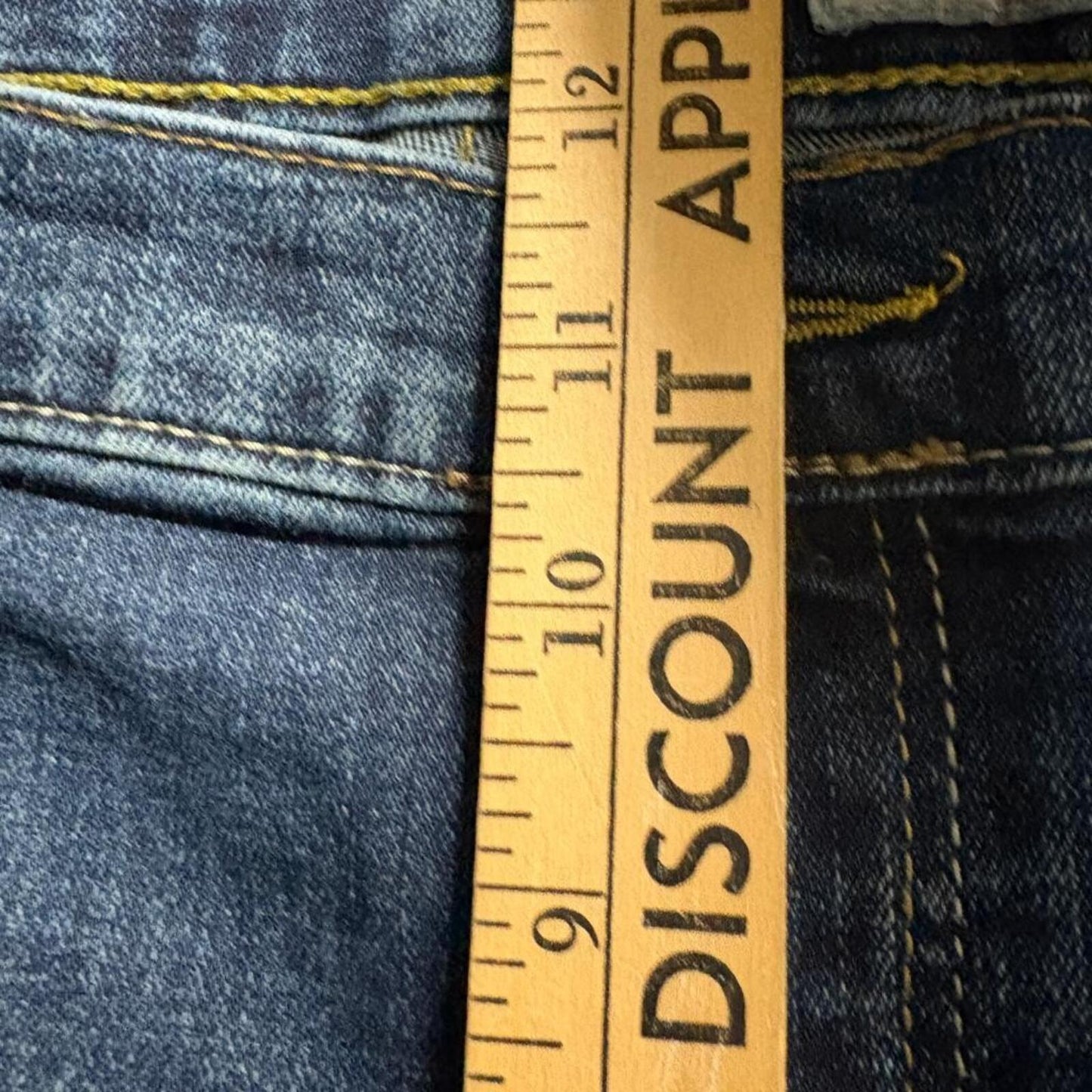 Wrangler Slim Straight Jeans Mens 42x30 Blue Stretch Denim Premium Quality