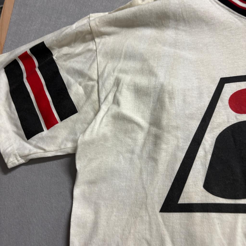 Vintage Fila USA T-Shirt and Shorts Set Mens XL White Black Cotton Made in USA