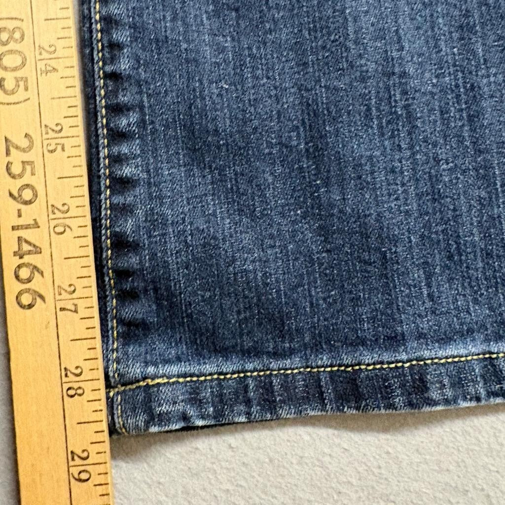 Guess Boot Low Jeans Womens 32 Blue Denim Low Rise Bootcut Stretch