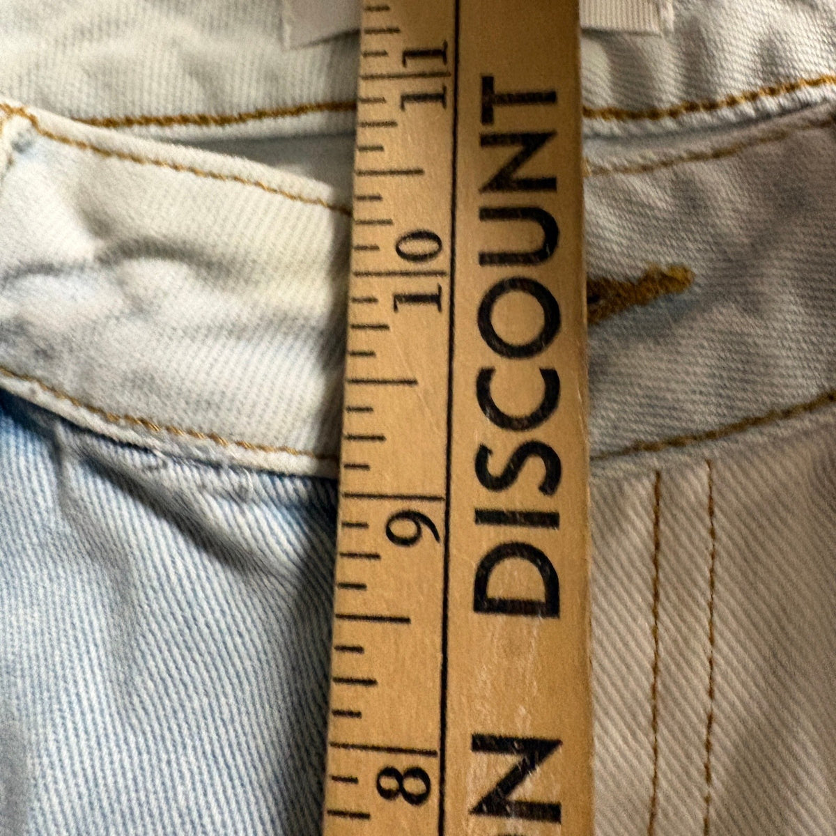 PacSun Womens Two Tone Patchwork Mom Jeans Blue High Rise Straight Leg Size 26