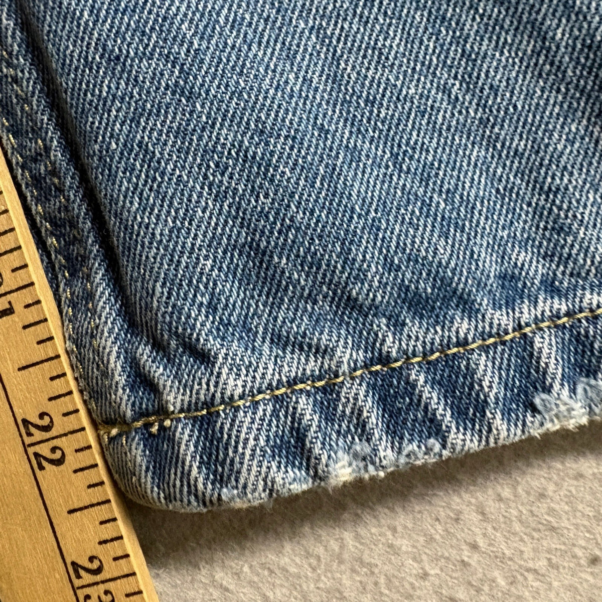 MO&Co Premium Jeans Womens 25 Blue Distressed Ripped Graphic Patch Denim