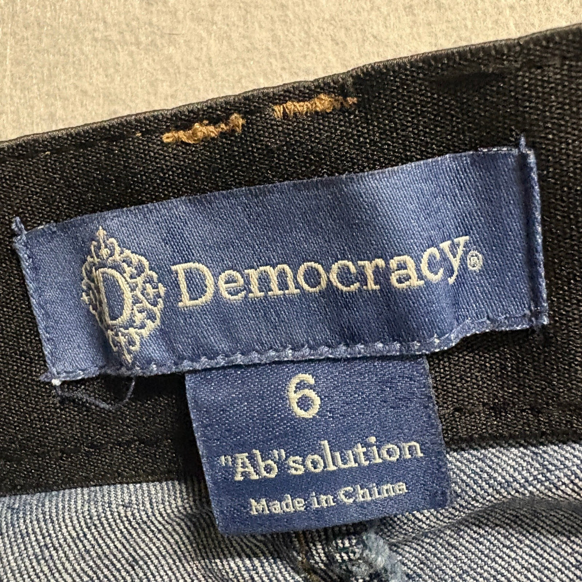 Democracy Ab solution Skinny Jeans Womens Size 6 Blue Denim Stretch Slim