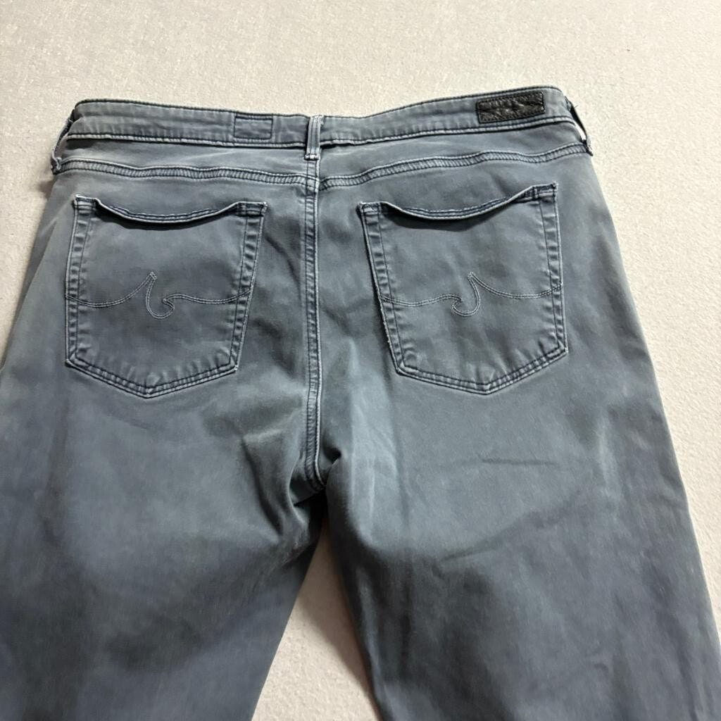 AG Adriano Goldschmied The Prima Cigarette Leg Jeans Womens 32R Gray Stretch