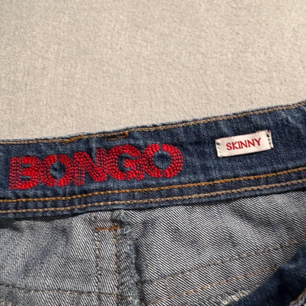 Bongo Skinny Jeans Womens Size 11 Blue Denim Stretch Mid Rise Faded Wash