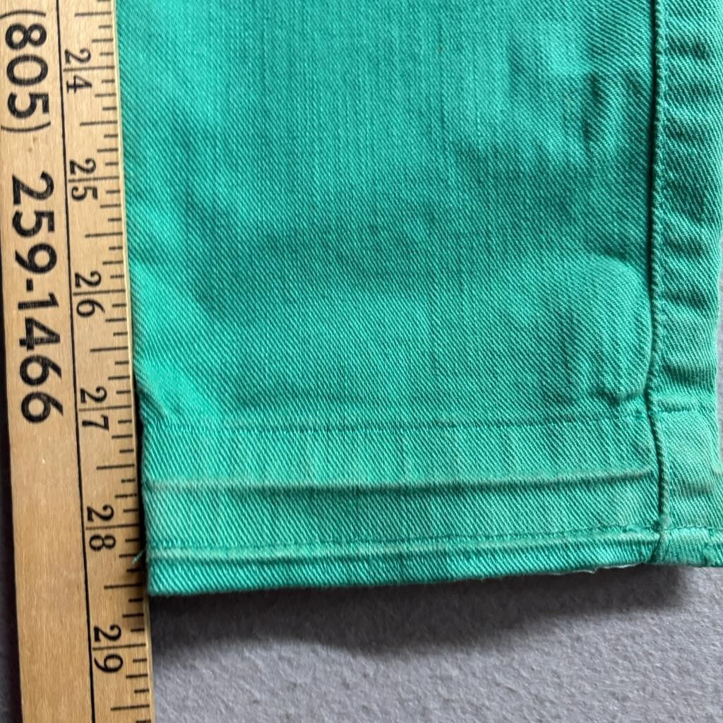 Guess Britney Skinny Jeans Womens 28 Green Denim Low Rise Stretch Pants