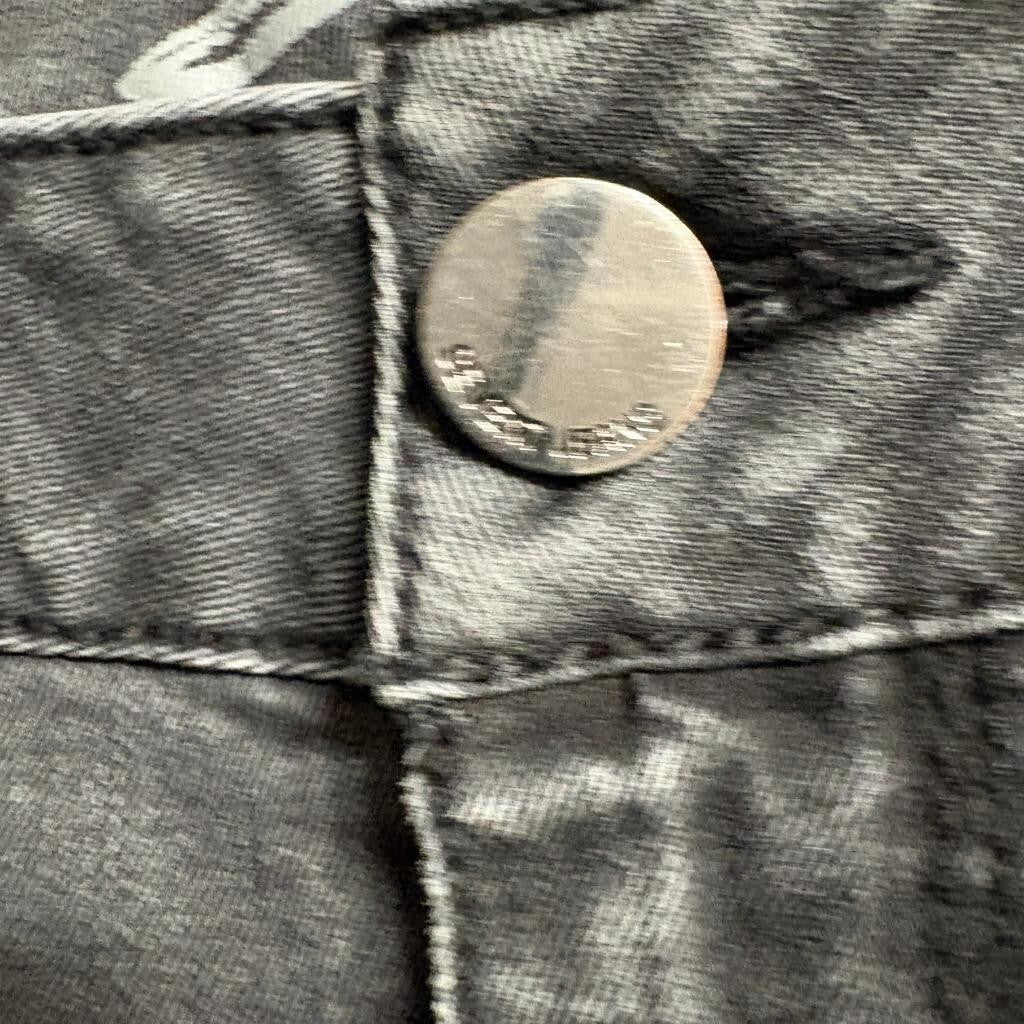 Seven7 Womens Gray Embroidered Floral Skinny Jeans Size 6 Stretch Denim