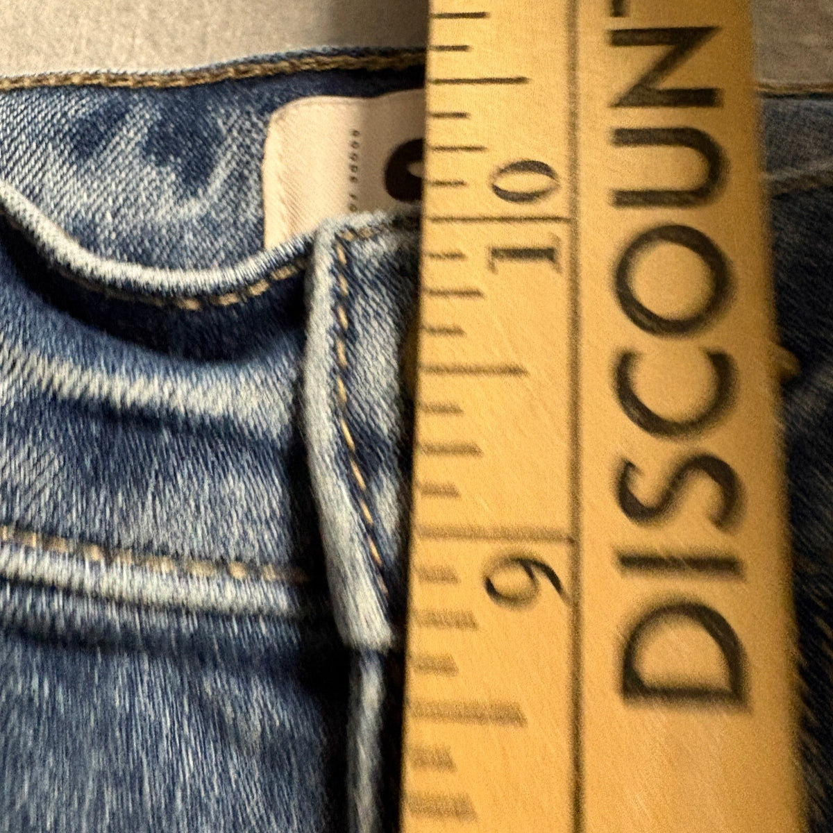 SO High Rise Wide Leg Jeans Womens Size 5 / 27 Raw Hem Medium Wash Denim Stretch