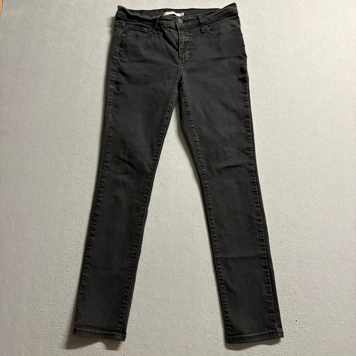 Levi's 311 Shaping Skinny Jeans Womens W28 L30 Black Denim Mid Rise Stretch
