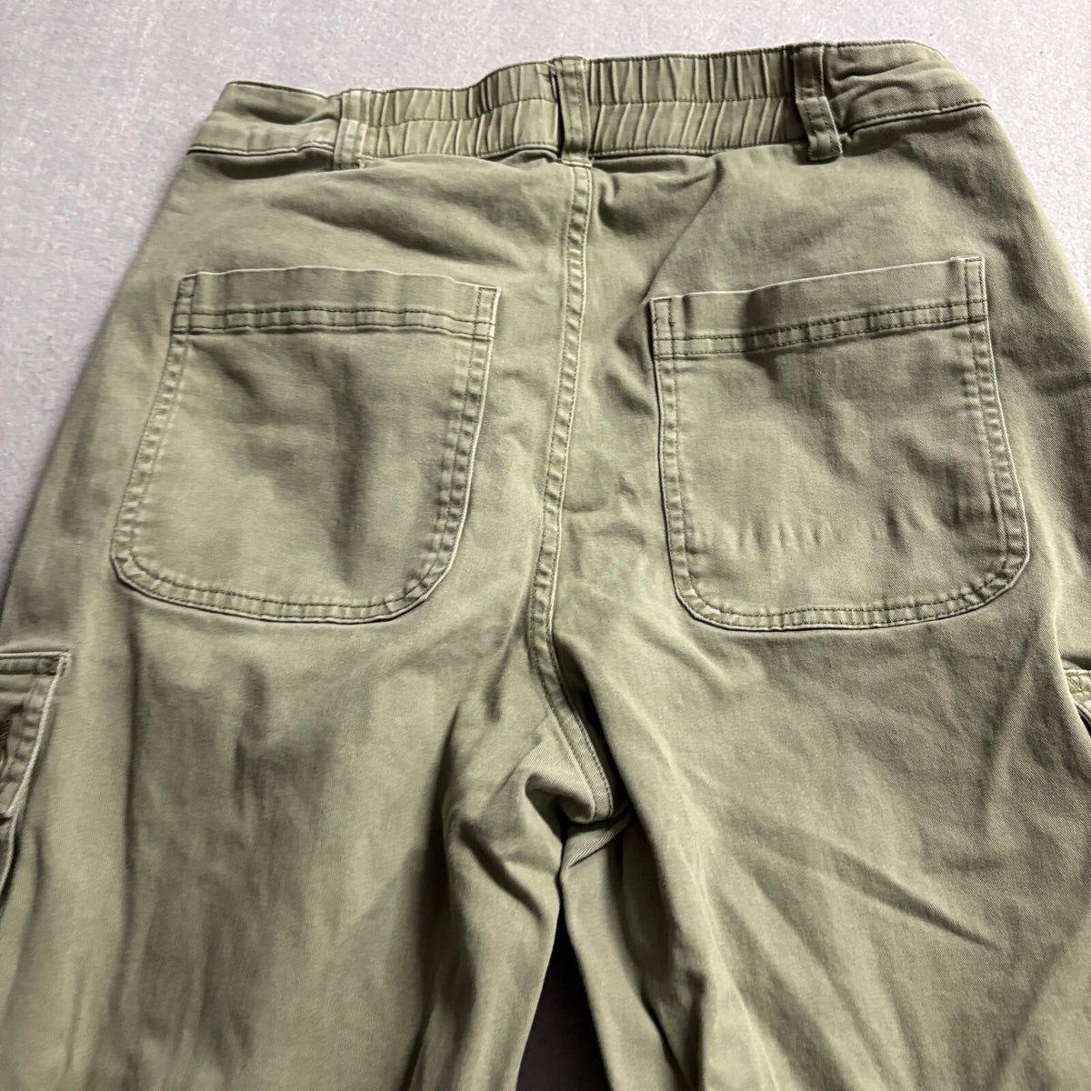 Wild Fable Womens Cargo Pants Size S Green Cotton Blend Wide Leg High Rise