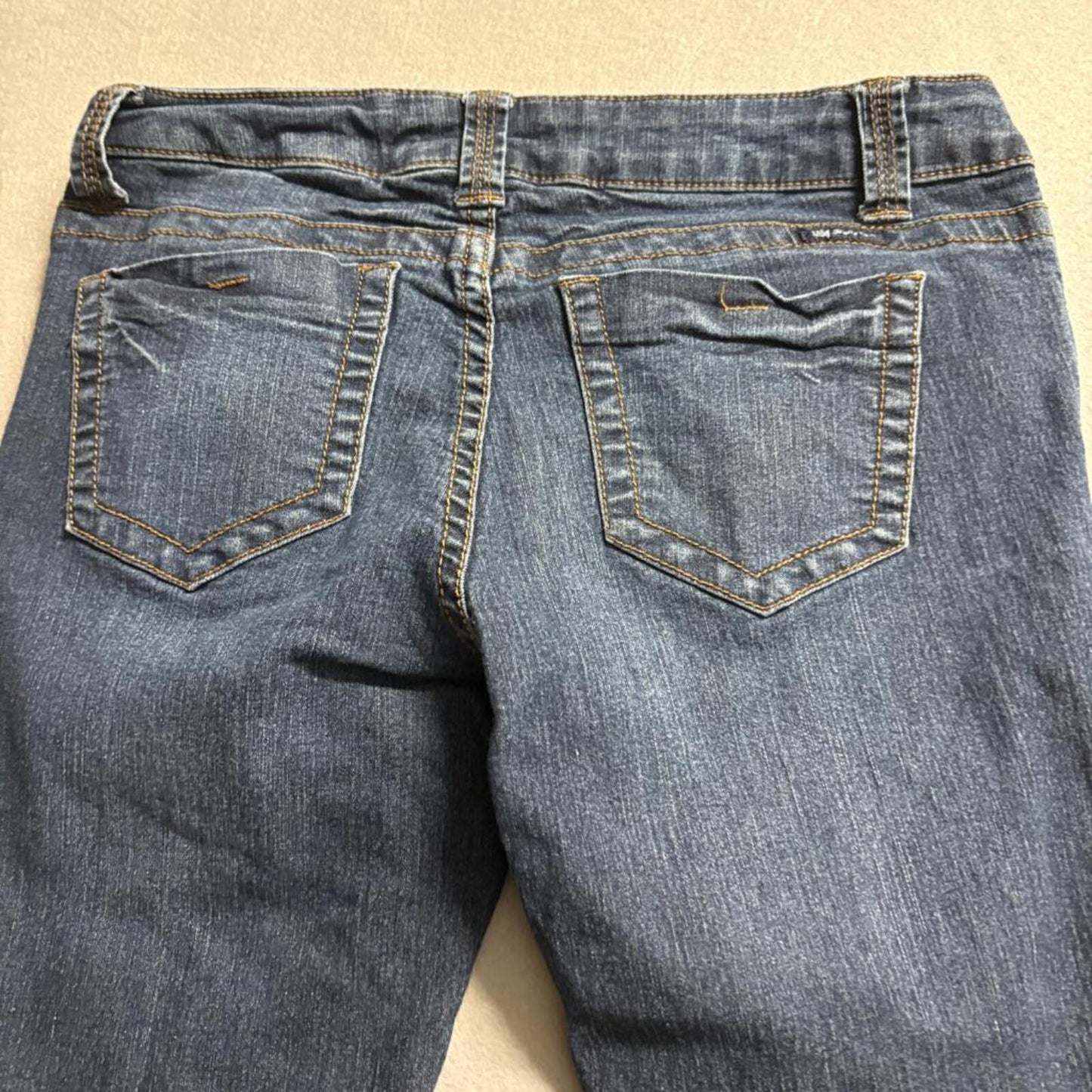 I&M Jeans Womens Size 5 Blue Denim Skinny Stretch Low Rise Dark Wash