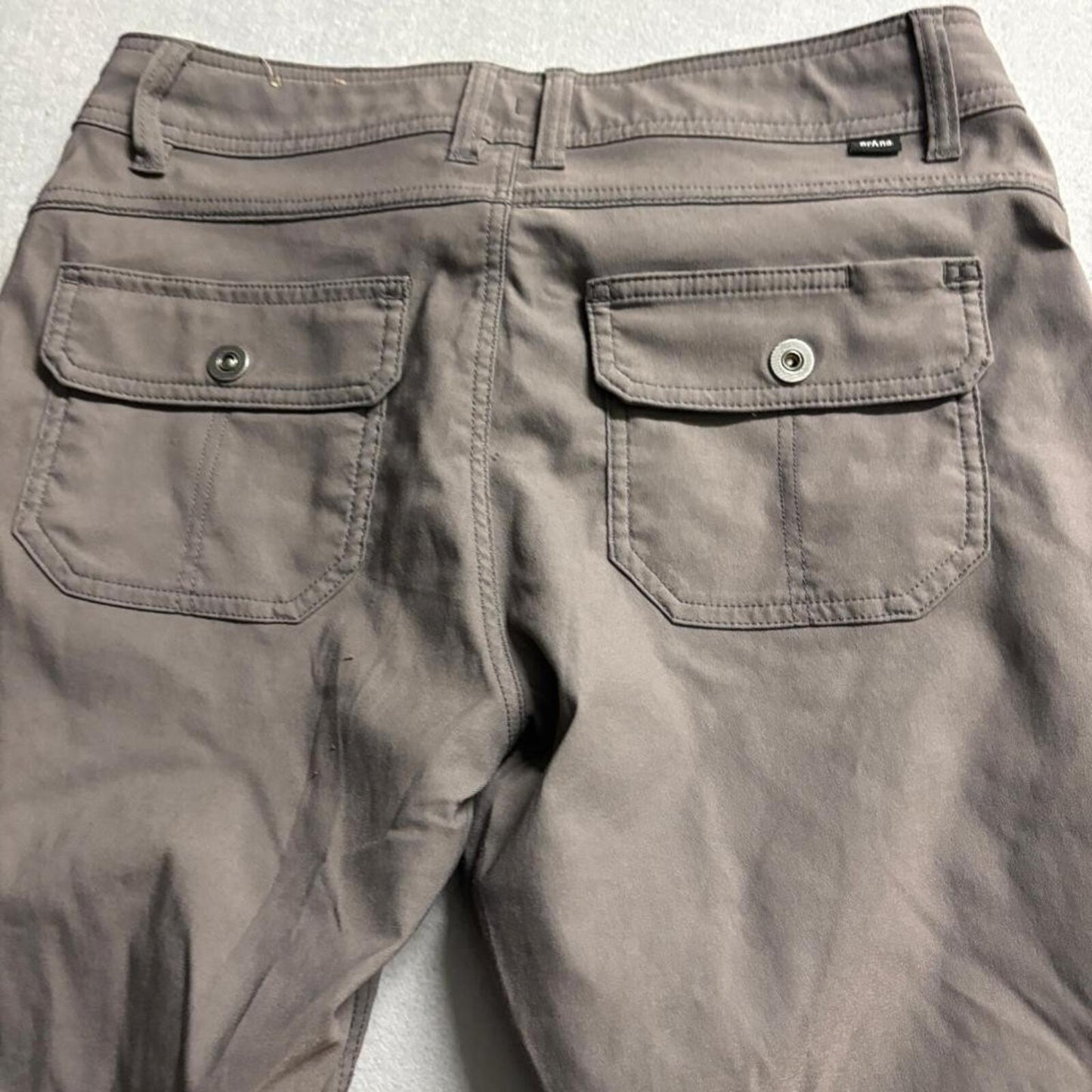 Prana Halle Pants Womens 8 Regular Brown Straight Fit Stretch Hiking Outdoor