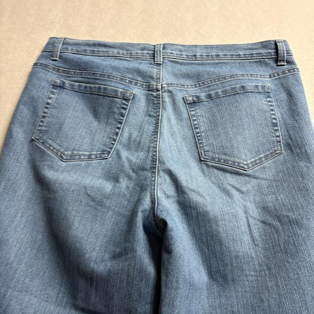 Gloria Vanderbilt Amanda Jeans Womens 16W Blue Denim Classic Straight Leg